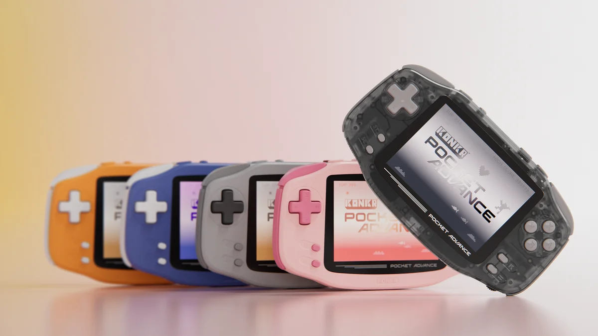 KONKR Pocket Advance GBA-form Android handheld